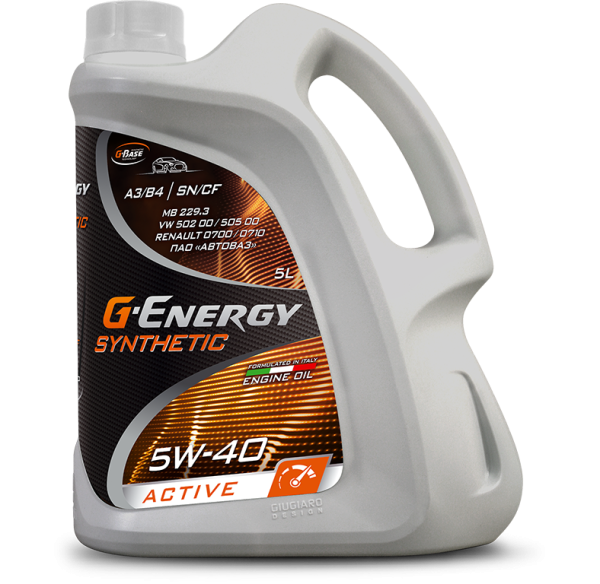 G-Energy Synthetic Active 5W-40 кан.5л (4 275) #