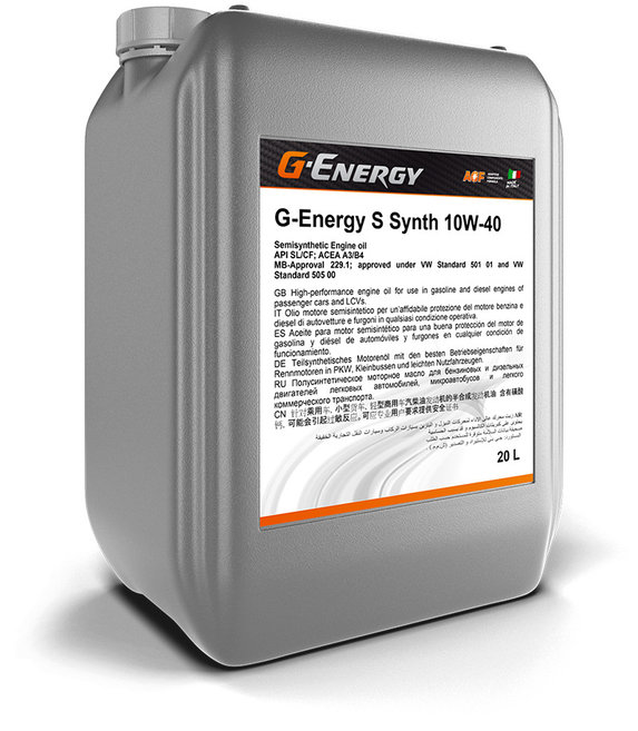 G-Energy S Synth 10W-40 кан.20л (17,70 кг) ГПн
